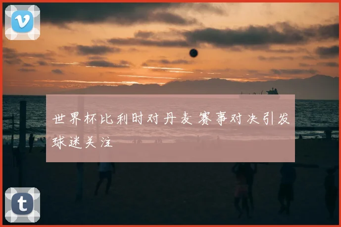 世界杯比利时对丹麦 赛事对决引发球迷关注